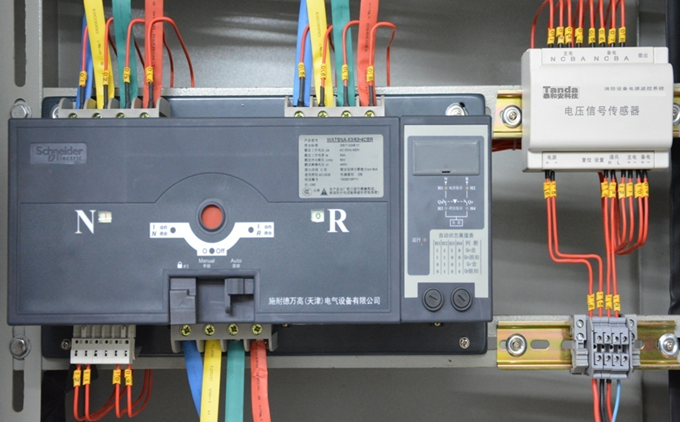 消防設備電源監控模塊現場安裝圖